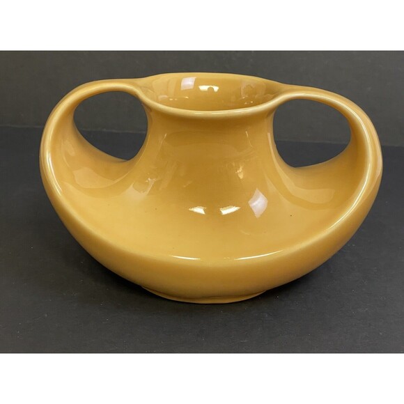 Jenggala Modern Yellow Ceramic Genie Style Double Handled Vase - Picture 1 of 12